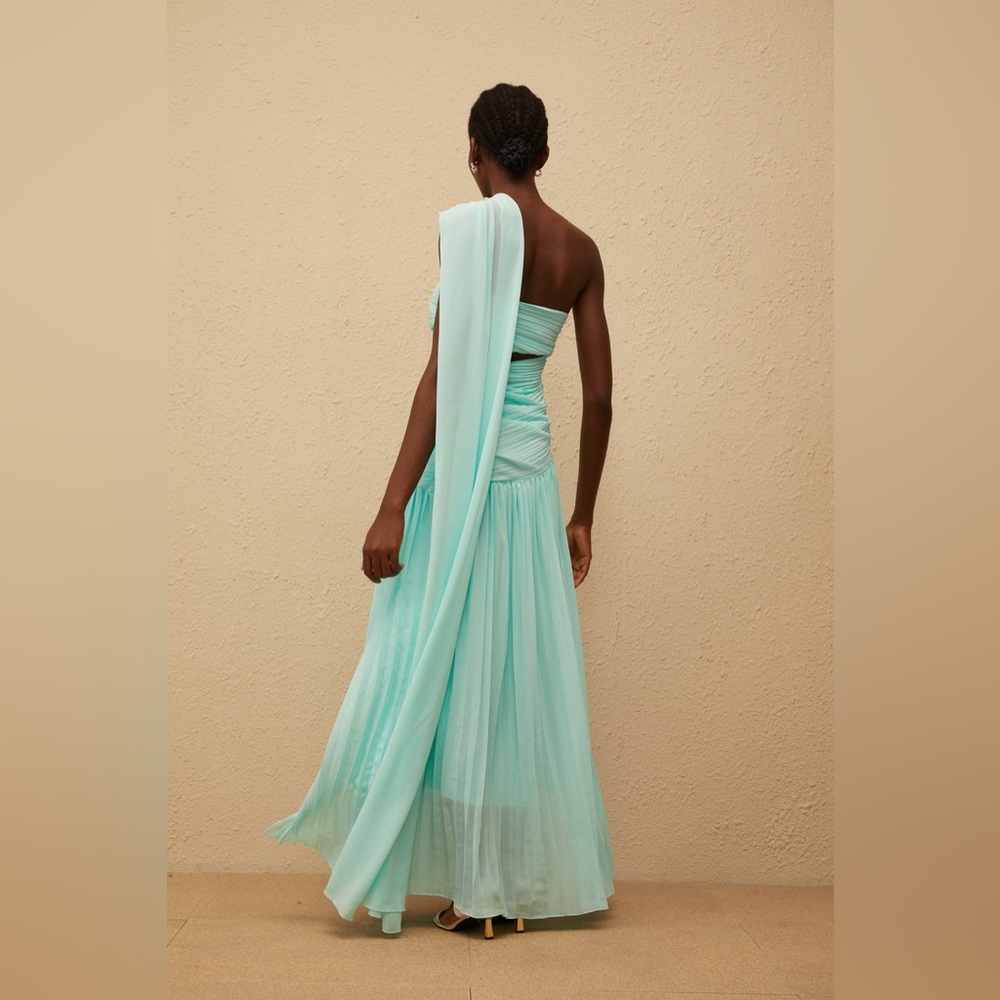 One-Shoulder Mint Green Dress wedding guest like cult Gaia - Picture 8 of 8